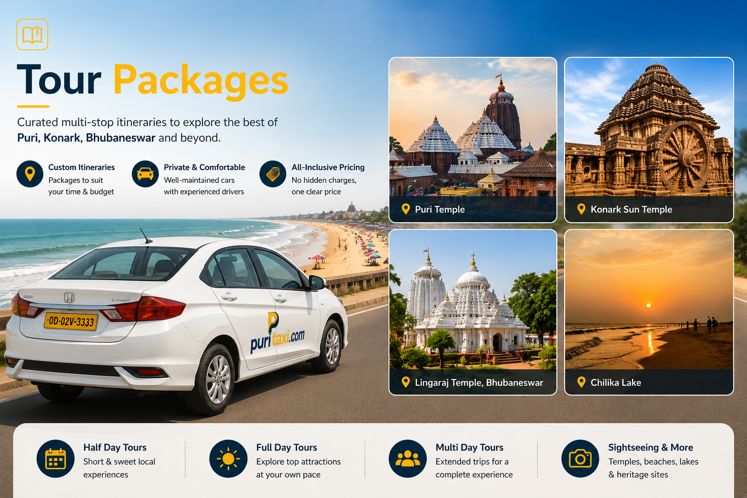 Tour package taxi service